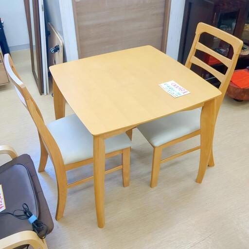 ダイニングテーブル3点セット☆木製、家具 ダイニングセット【浜村鹿野温泉ICから3分 買取本舗 宮本リサイクル 営業時間9～19時 定休日水曜のみ←連絡できませんm(_ _)m】