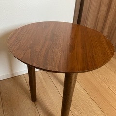 サイドテーブル　ウォルナット　ウッドの画像