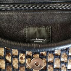 michiamo ミキアモ ワンショルダー トートバッグ パイソン ヘビ柄の画像