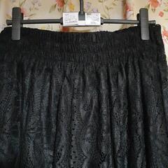タグ付き　レディース　LLサイズ　きれいめスカート　黒　レース　の画像