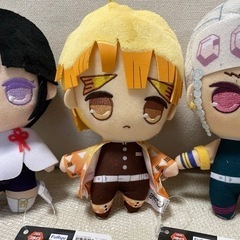 【非売品】鬼滅の刃 栗花落カナヲ・ 我妻善逸・竈門禰豆子ぬいぐるみ　マスコットの画像