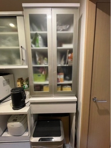 【値下げしました】8/3(土)まで！美品！ニトリ 食器棚・パントリー棚セット　