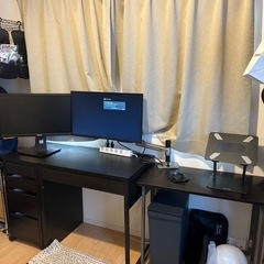 モニター2個 ergotronモニターアーム PC台