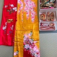 【お取引中】子ども用着物　七草　七五三　