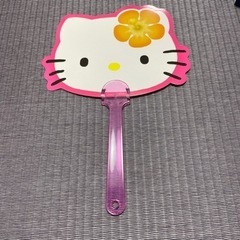 非売品　キティちゃん　ミミィちゃん　うちわの画像