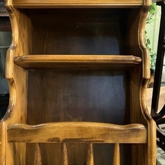 北海道　帯広　カリモク　電話台　スリッパラック　キャビネット　サイドボード　木製　マガジンラック　モノココ   モノココ帯広店の画像