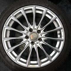 【MICHELIN X-ICE X13 245/40R18】スタッドレス【EUROTECH R Sport 18インチ 8J5HPCD112+32】バリ溝 audi/A4/A5 VW/パサート等　(KTO082)