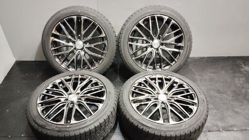 【YOKOHAMA ice GUARD iG60 205/50R17】スタッドレス【Weds LEONIS SK レオニスSK 17インチ 7J5HPCD100+47】インプレッサ等　(KTN100)