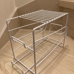 【上部棚付き】転がる缶ストッカー ＜8本収納可能＞  の画像