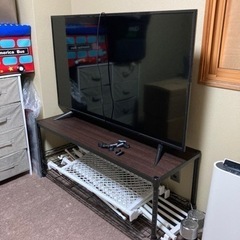 2020製50V LEDテレビ+テレビ台+ミニテーブル+2.5人...