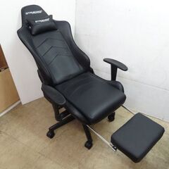 GTRacing ゲーミングチェア ブラック 幅71×奥行76cm 中古【USED】☆店頭引取り歓迎【自社配送は札幌市内限定】札幌市白石区