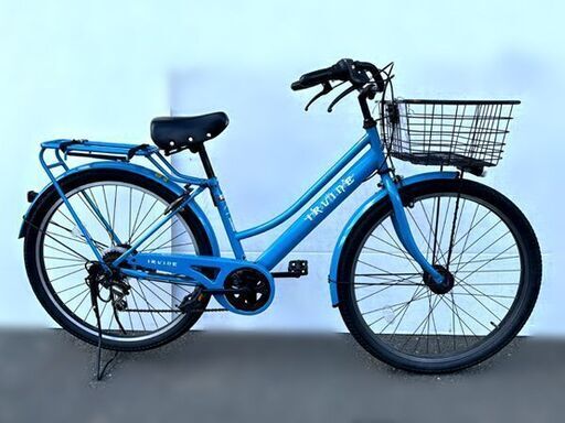 【自社配送は札幌市内限定】シティサイクル 27インチ 6段変速自転車 動作OK 中古【USED】