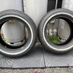 15インチ　
ホワイトリボンタイヤ　