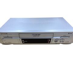 【REGASTOCK川崎店】【動作確認済み/訳アリ】Panasonic パナソニック NV-HV7G ビデオデッキ VHS 2001年製 リモコン再生ボタン不動の画像