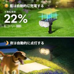 人感センサー ソーラースポット 自動点灯 の画像