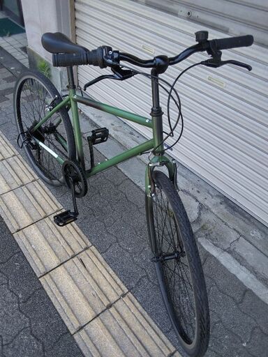 26吋 シティクロスバイク 7speed/マットグリーン