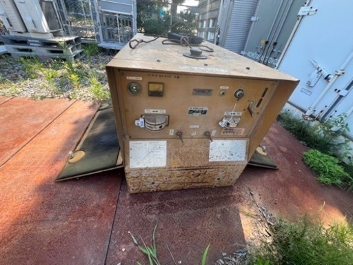 ディーゼルエンジン溶接機　エンジン始動確認　アーク確認出来ました。