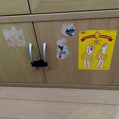 木製 本棚 食器棚 の画像