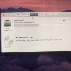 IMac 27inch mid2010 Core i3 3.2GB 4GBメモリ 1TB HDDの画像