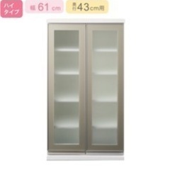 【値下げしました】8/3(土)まで！美品！ニトリ 食器棚/パントリー棚　の画像