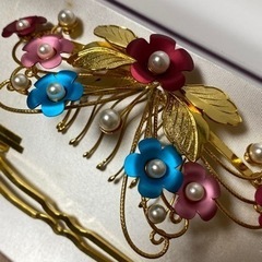 かんざし ビラかんざし 花嫁 婚礼 手作り SAN originalの画像
