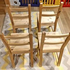 (取引中)IKEA イーヴァル 椅子 4脚セットの画像