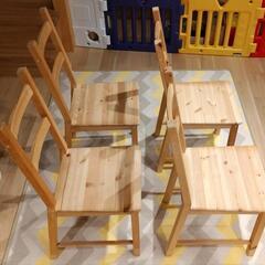 (取引中)IKEA イーヴァル 椅子 4脚セットの画像