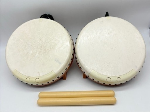 中古◆太鼓の達人◆タタコン＆バチ２本セット◆
