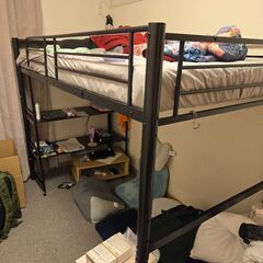 Loft bed frame