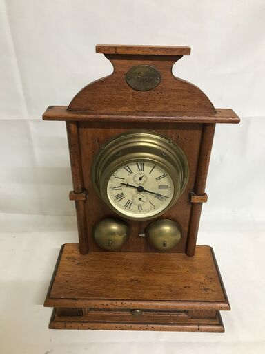 【北見市発】壁掛け時計 木製 (E2914mkmY)