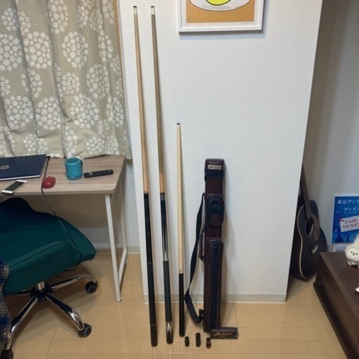 【ケース付き】総額8万円以上！ビリヤード キュー3本セット