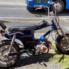 HONDA リトルカブ　カスタム　左マフラー　72cc クラッチ4速の画像