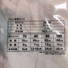 最終お値下げ😊 女の子♥70size 肌着6枚セット(新品未開封)の画像