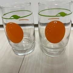 コップ　カップ　レトロ　雑貨 オレンジジュース　古物　骨董