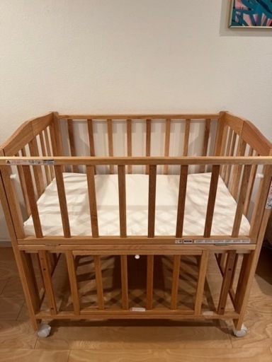 KATOJIミニ　ベビーベッド　折りたたみ　(60x90)