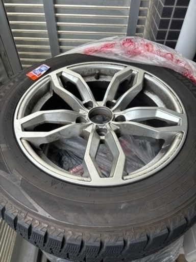 【タイヤはジャンク品】BMW X3用 スタッドレスタイヤ&ホイールセット