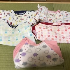 【お話中】お食事エプロン5枚 長袖タイプ 無料