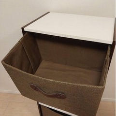 カラーボックス かご付き 差し上げますの画像