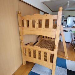 木製 二段ベッド 中古 の画像