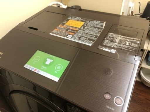 ドラム式洗濯機　TOSHIBA ZABOON ブラウン
