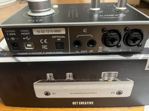 audient id14 オーディオインターフェース インシュレーター4個付き　DTM USB