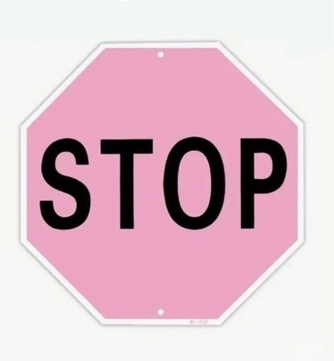 ピンク STOP サイン 看板 アメリカン 雑貨 ストップ インテリア