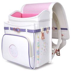 【新品】最新 女の子ランドセル マーガレットモデル 高級 大容量 撥水加工 6年保証 全国送料無料 スクールバック 通学カバン ホワイトの画像