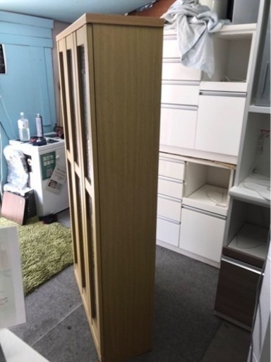 ニトリ ブックシェルフ 本棚 程度良好 食器棚としても