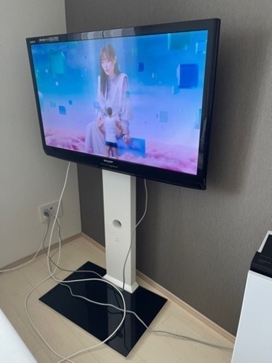 【動作確認済・注意点あり】シャープ40インチ　テレビスタンド付き　LC-40V5