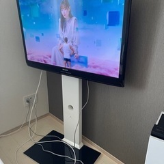【動作確認済・注意点あり】シャープ40インチ　テレビスタンド付き...