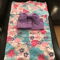 浴衣　作り帯付き