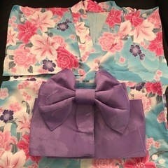 浴衣　作り帯付きの画像