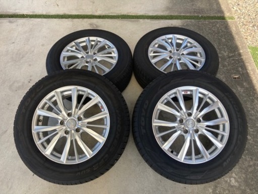 TOYO 225/65R17 レオニス 17インチ タイヤホイール中古4本セット CR-V エクストレイル CX-5等