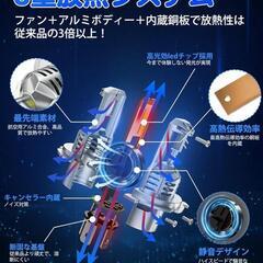 ヘッドライト 車検対応 爆光 hi/lo切替 ハロゲンサイズ 9倍明るさアップ の画像